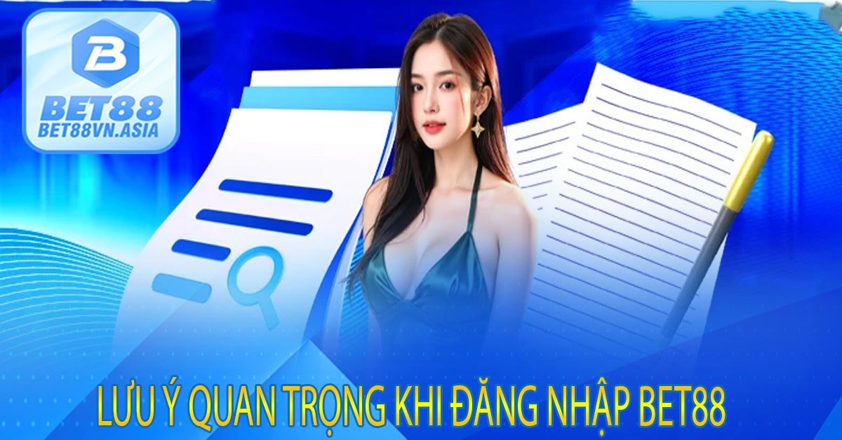 Lưu Ý Quan Trọng Khi Đăng Nhập Bet88